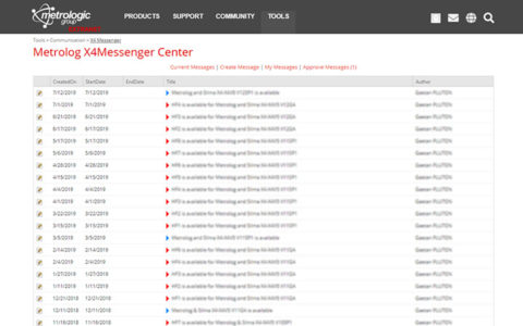Customer Center - Metrologic Group